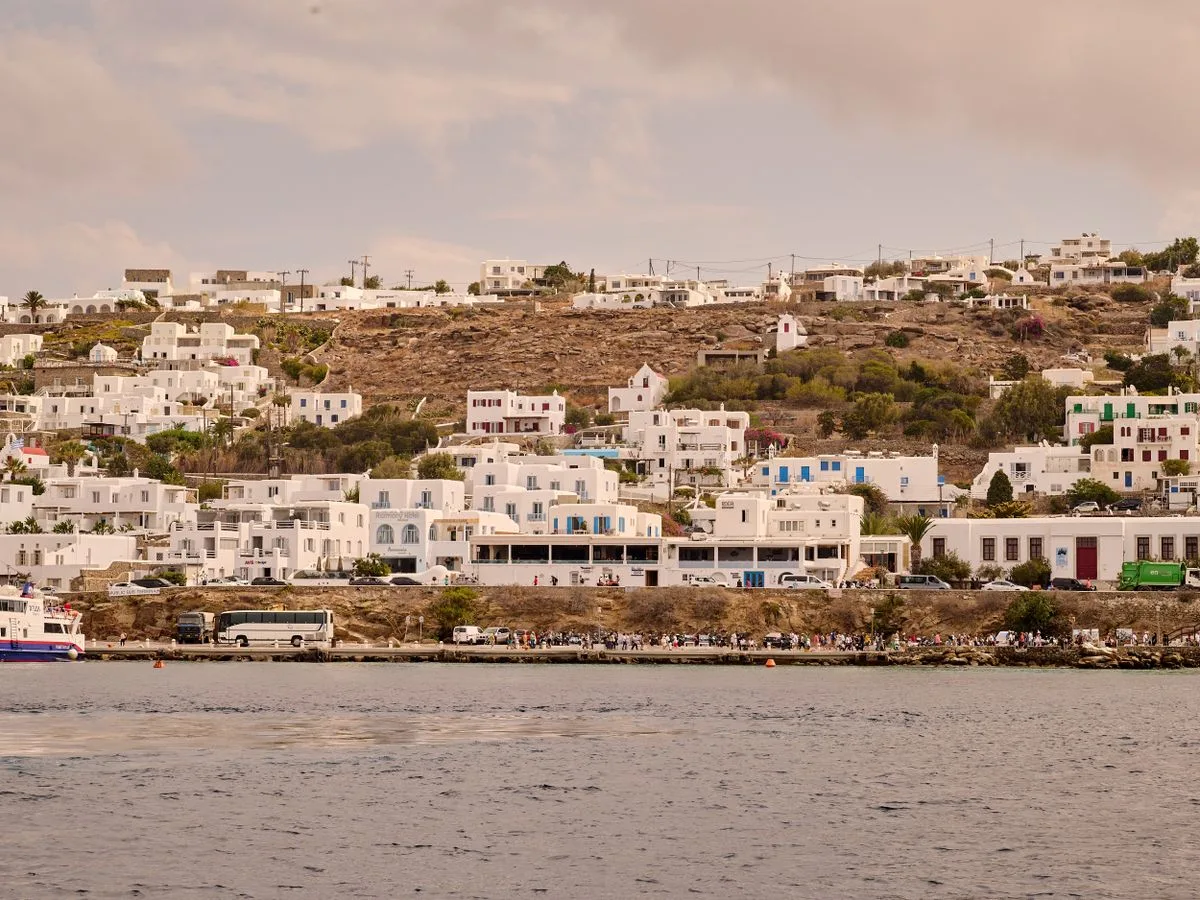 The inland village of Messaria on Mykonos