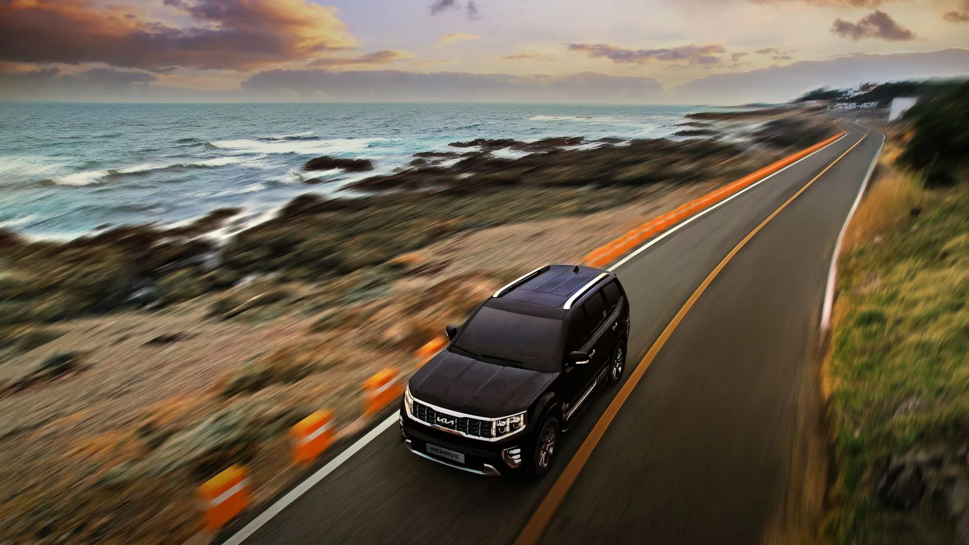 Cadillac on the Coastal Road